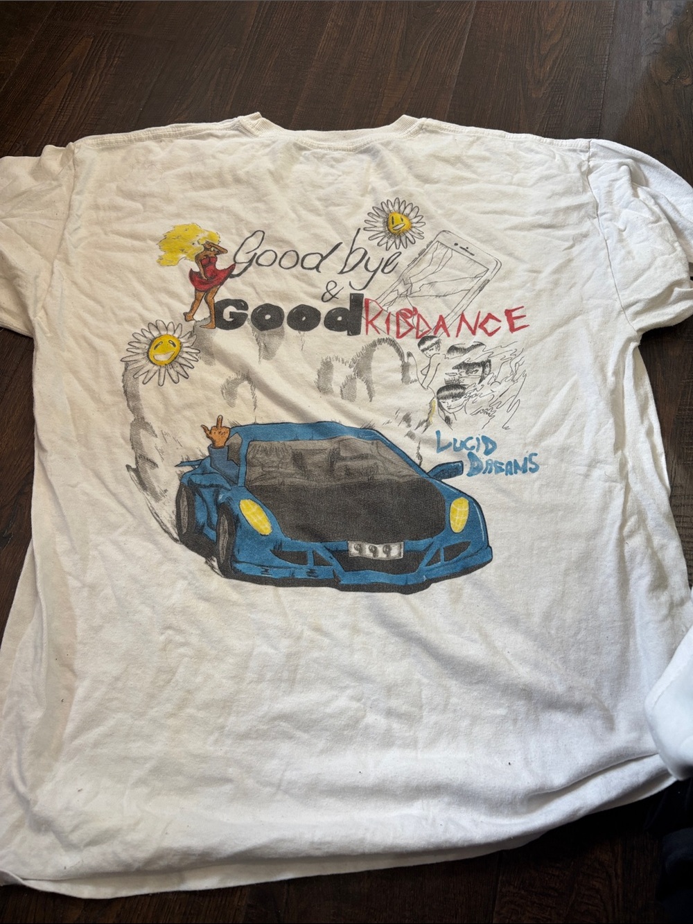 Goodbye & Good Kid Dance White Graphic Tee